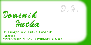 dominik hutka business card